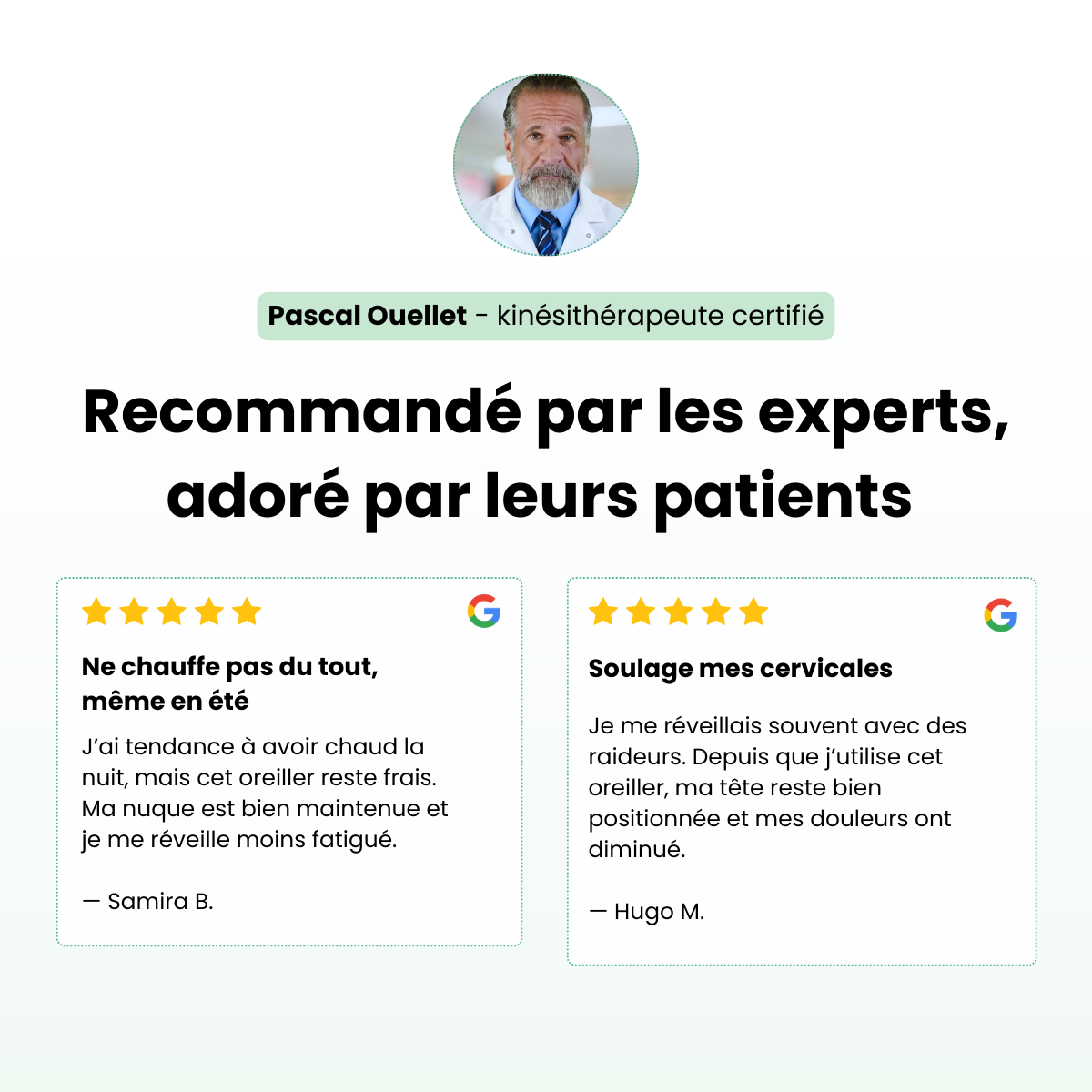 Oreiller Orthopédique Rafraîchissant Vulaura